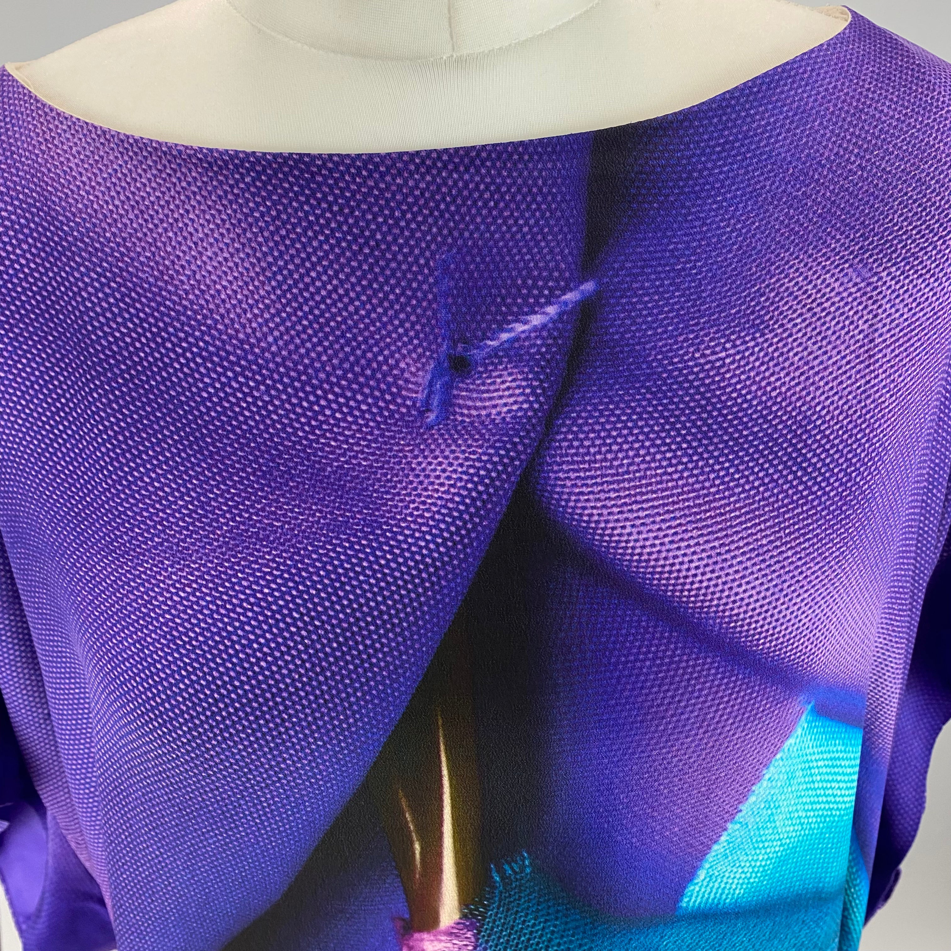 Antoni & Alison Digital Print Silk Tunic Dress M/L/XL/XXL