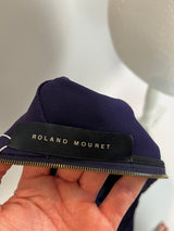 Roland Mouret Royal Purple Stretch Origami Gown L