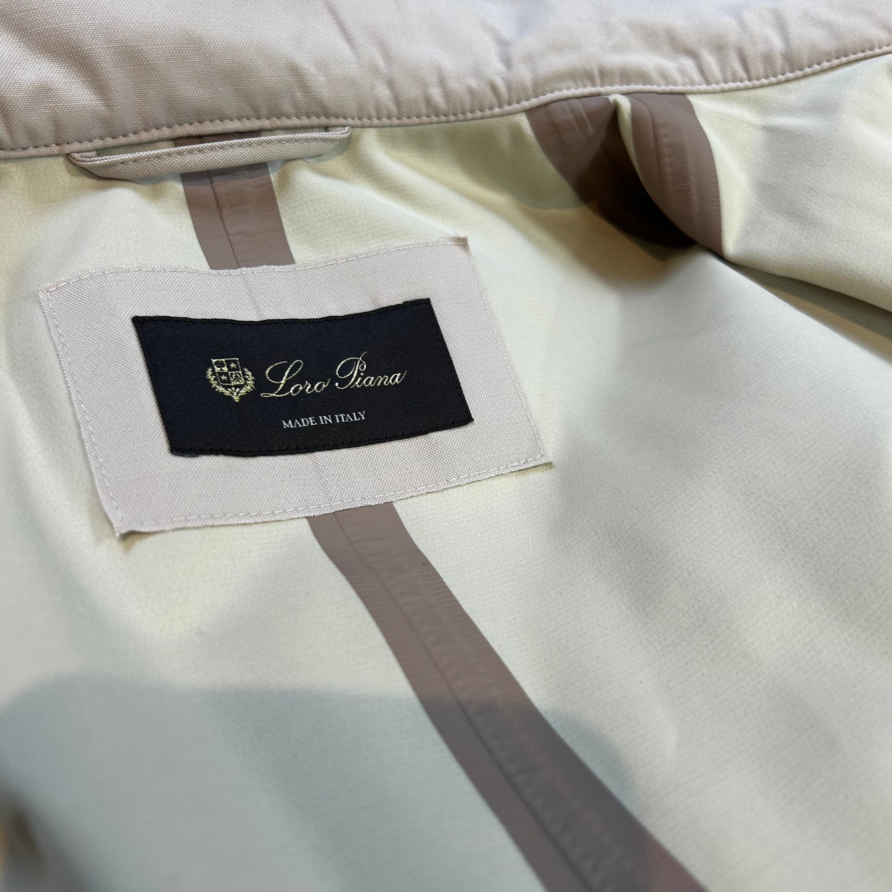 Loro Piana £3000 Nude Technowool Storm System Jacket S