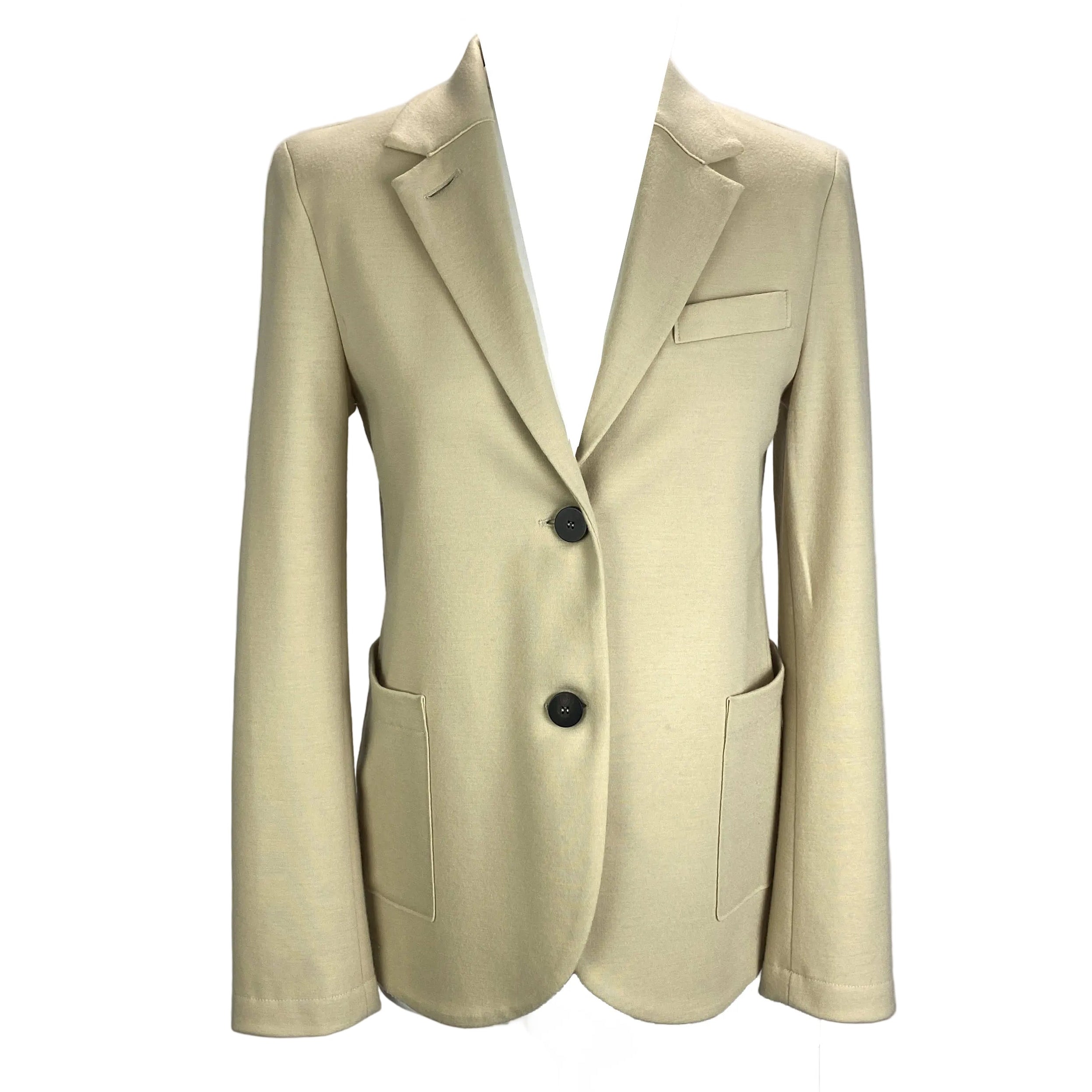 Harris Wharf £395 Cream Wool Jersey Blazer XS