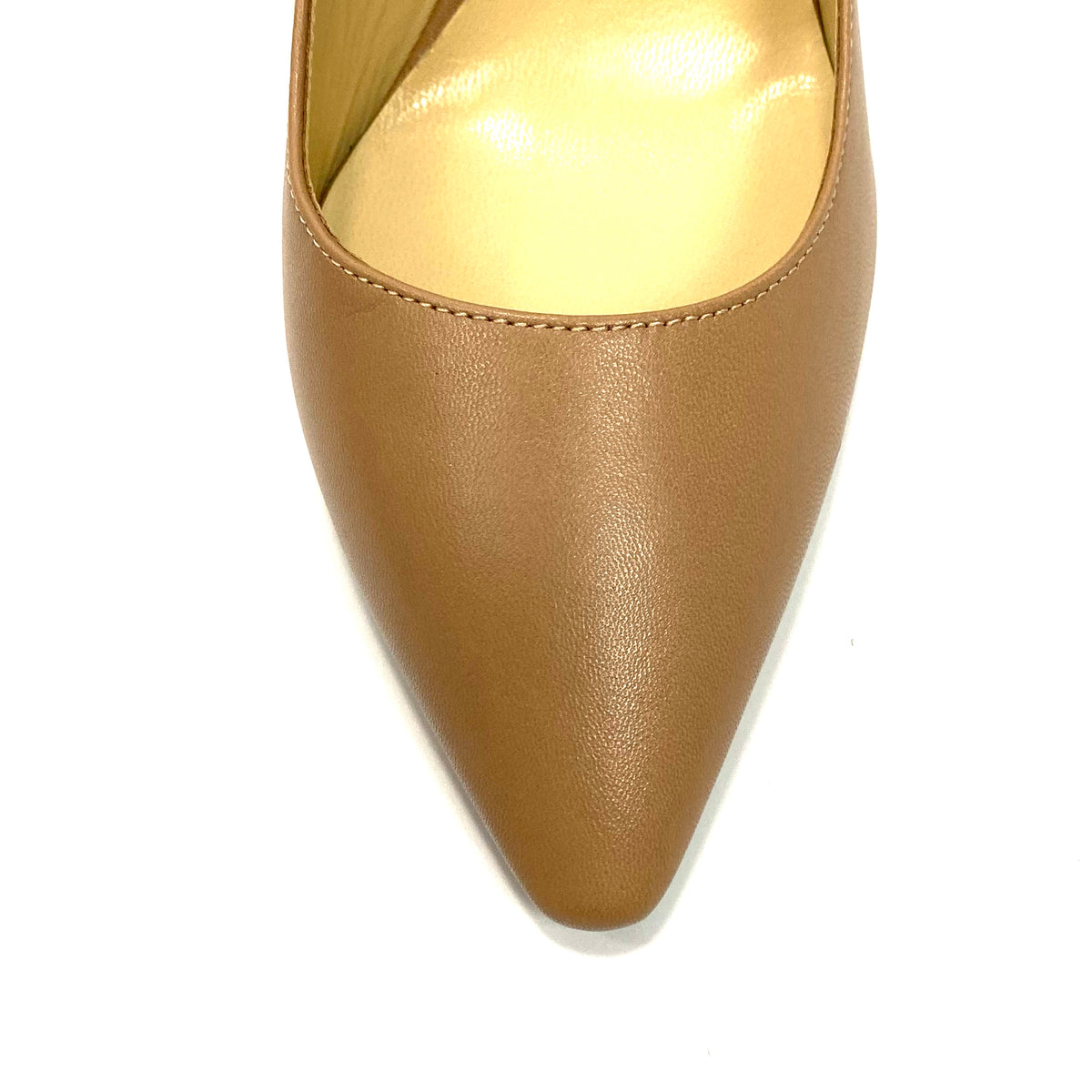 Jimmy Choo New £650 Nude Romy Leather Pumps 35.5