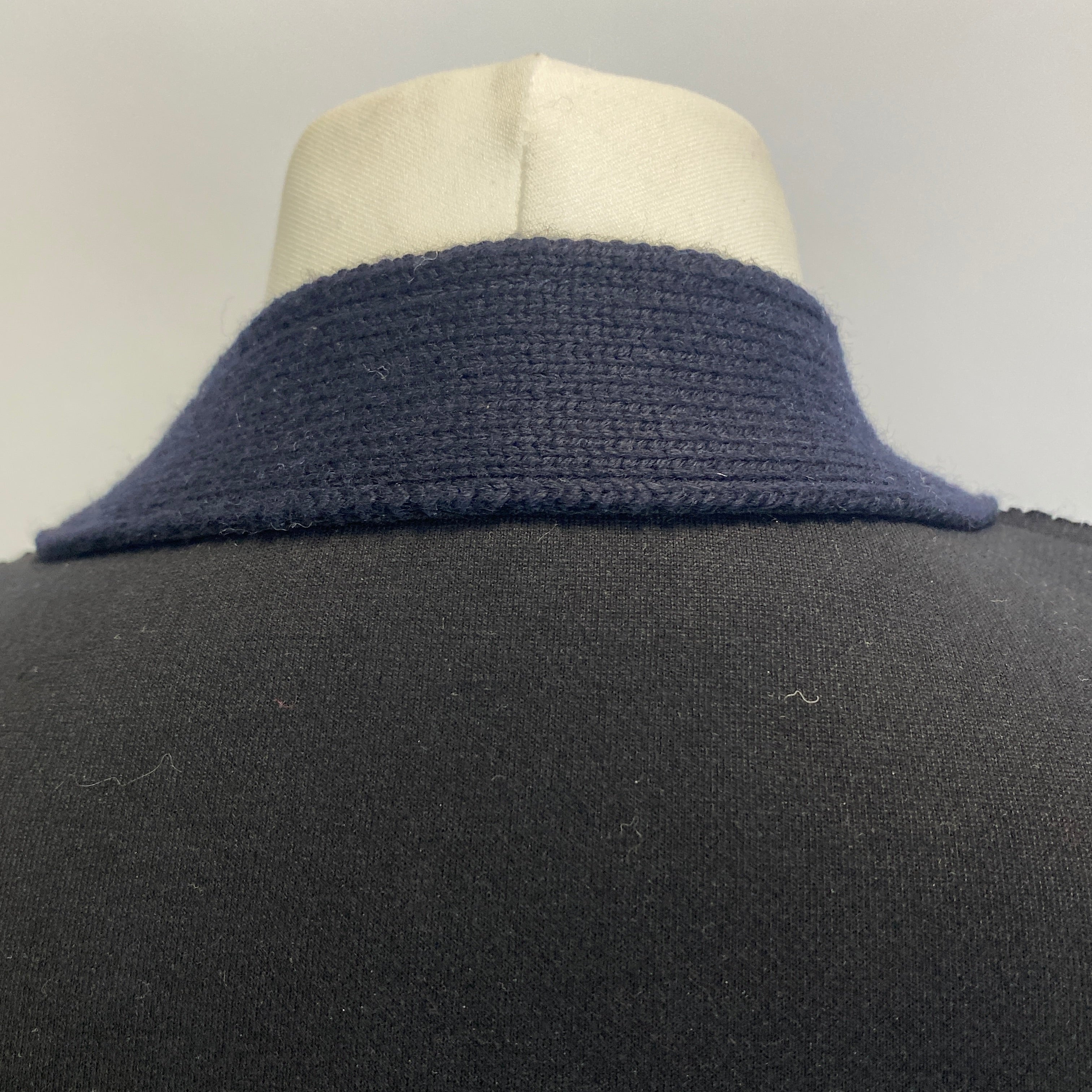Nina Ricci Navy Black Wool Utility Cardigan Sweater M