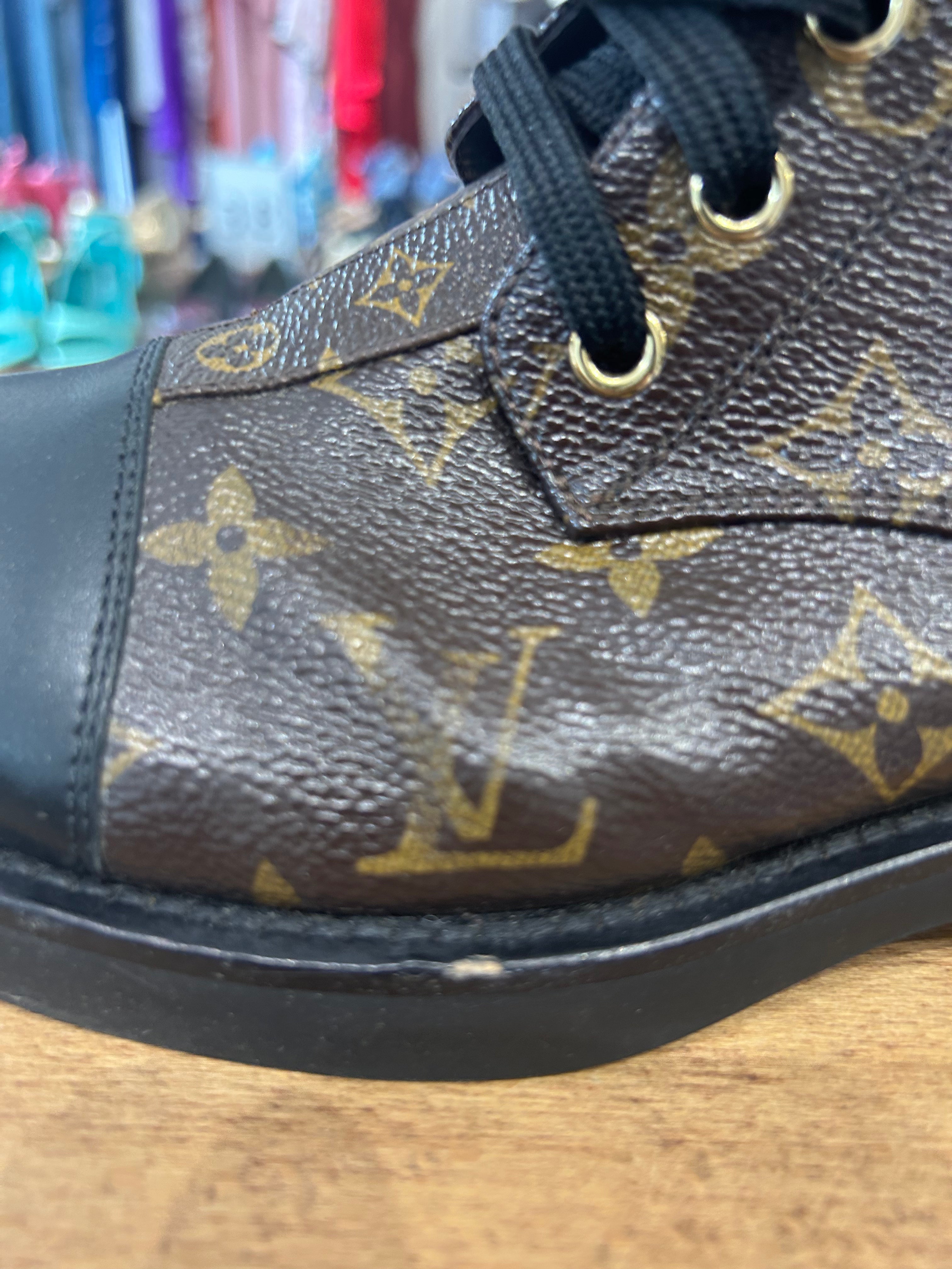Louis Vuitton Monogram Canvas Wonderland Boots 37