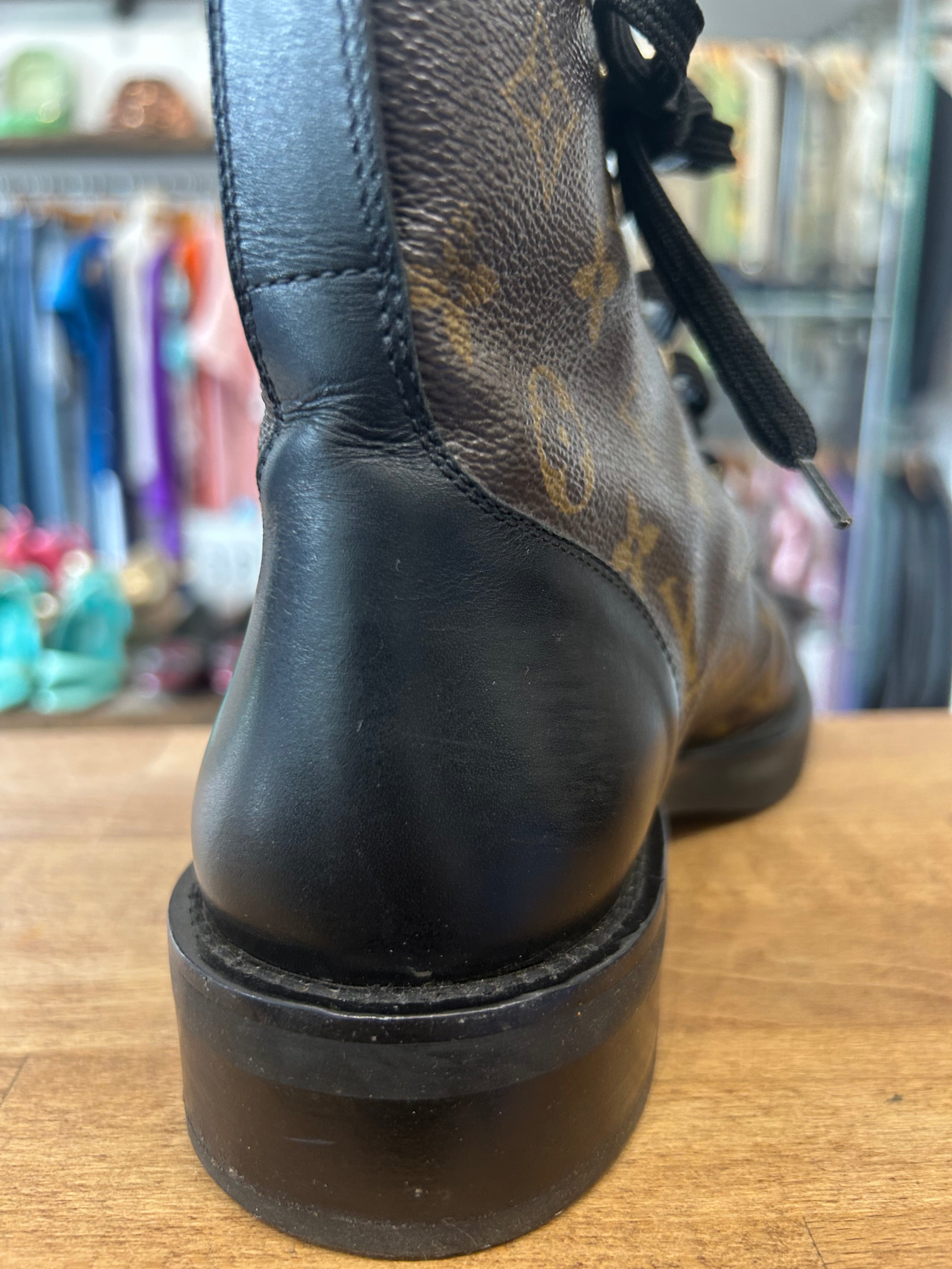 Louis Vuitton Monogram Canvas Wonderland Boots 37