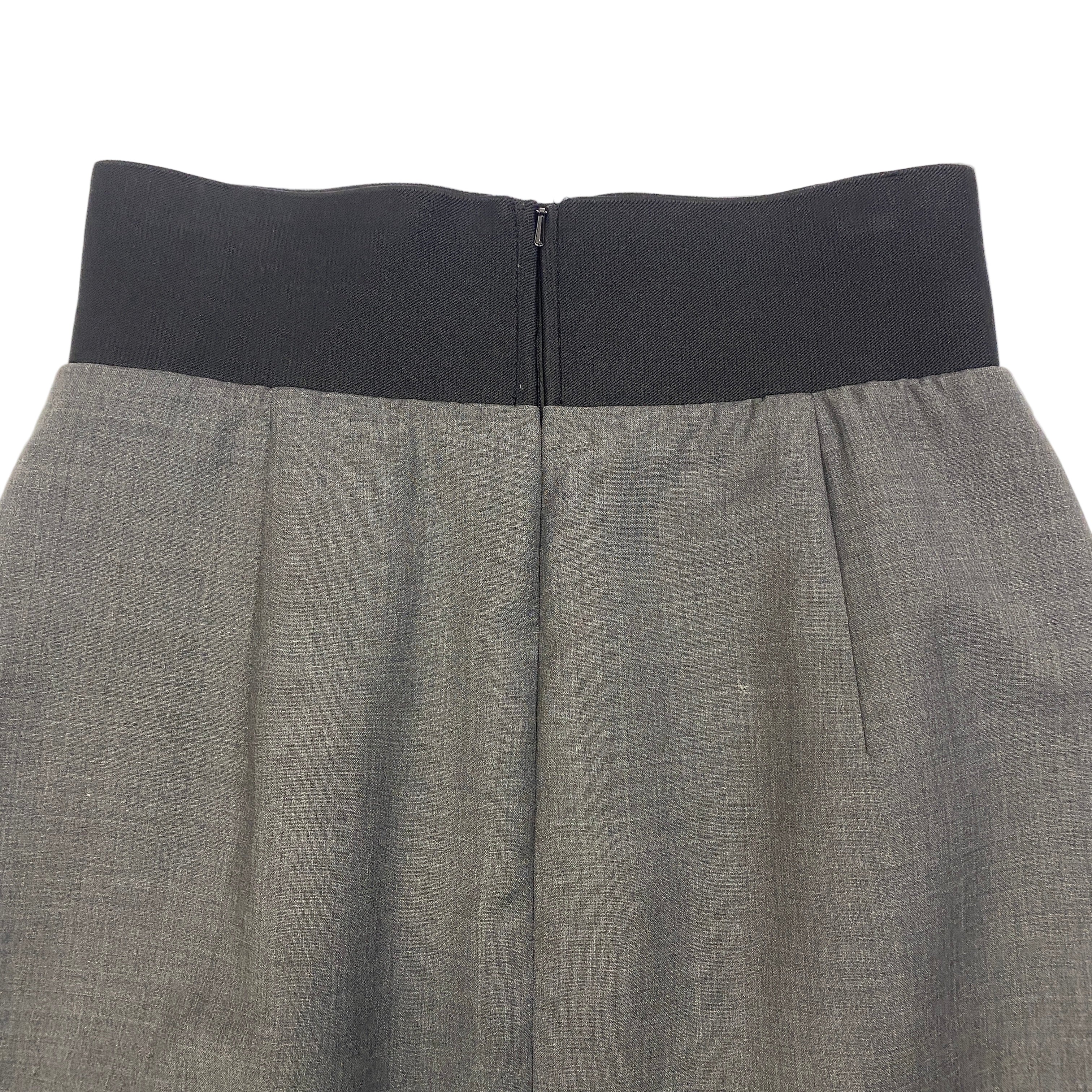 SportMax Grey Wool Pencil Skirt S/M