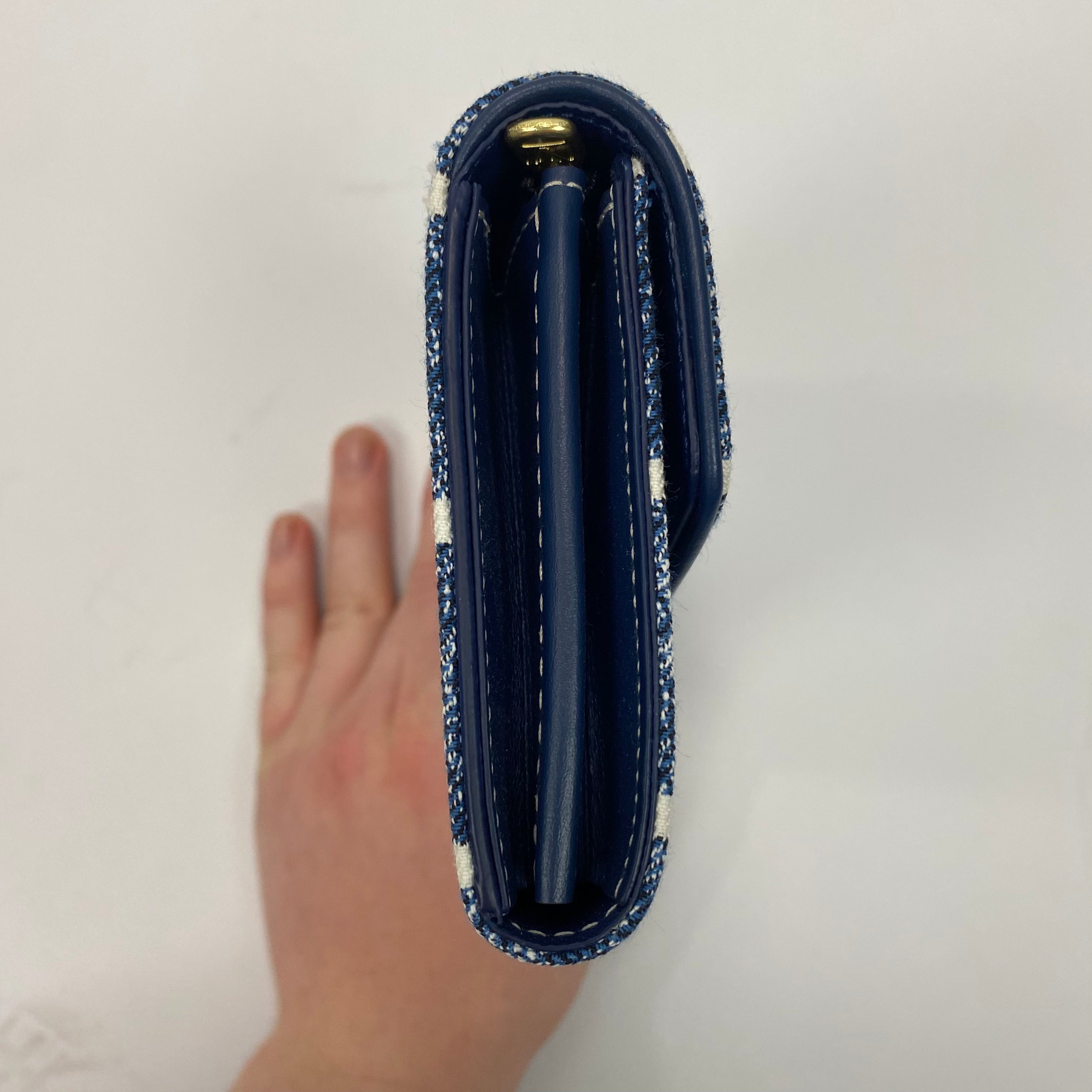 Louis Vuitton Rare Sarah Wallet Monogram Jacquard Denim