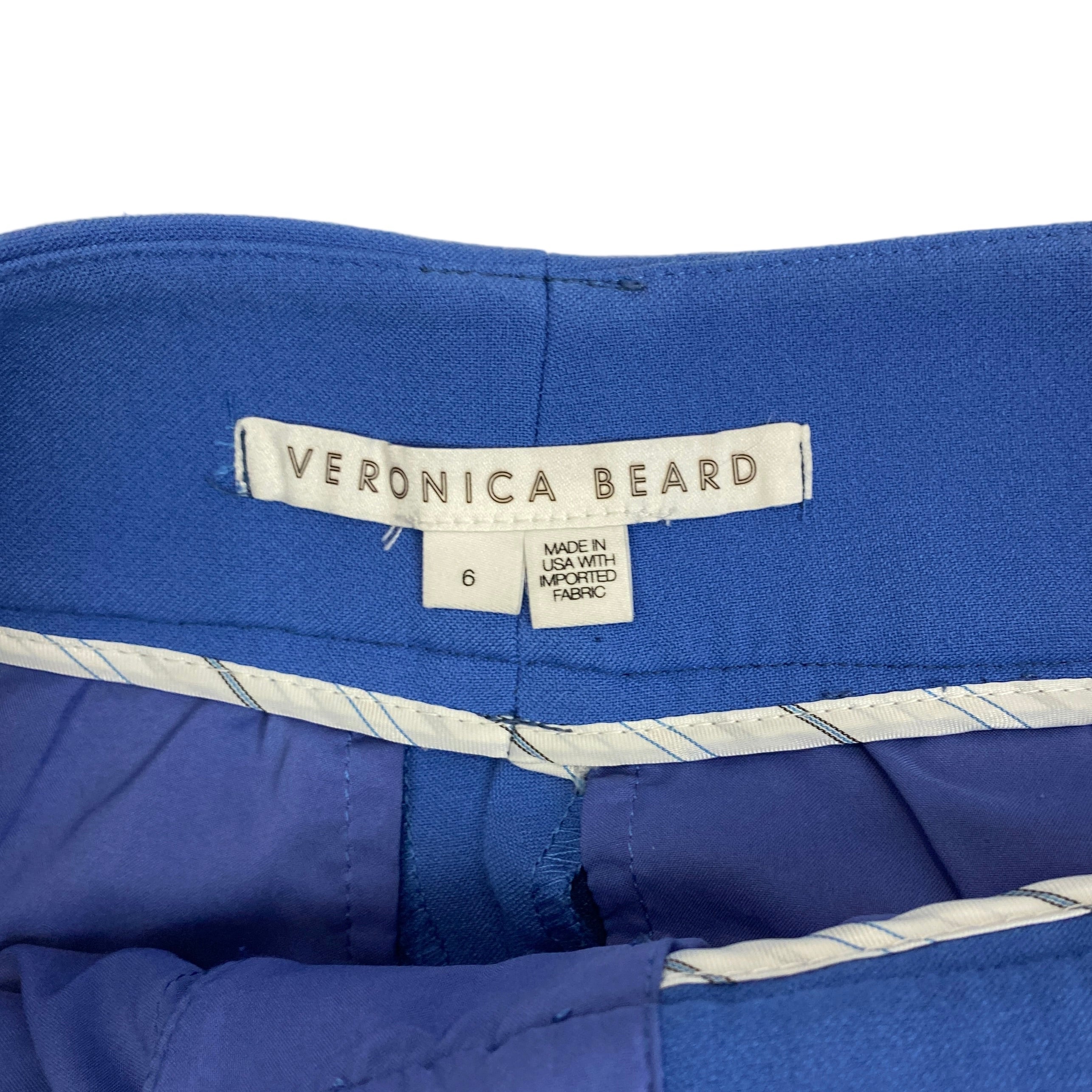 Veronica Beard Cobalt Renzo Crop Trousers S