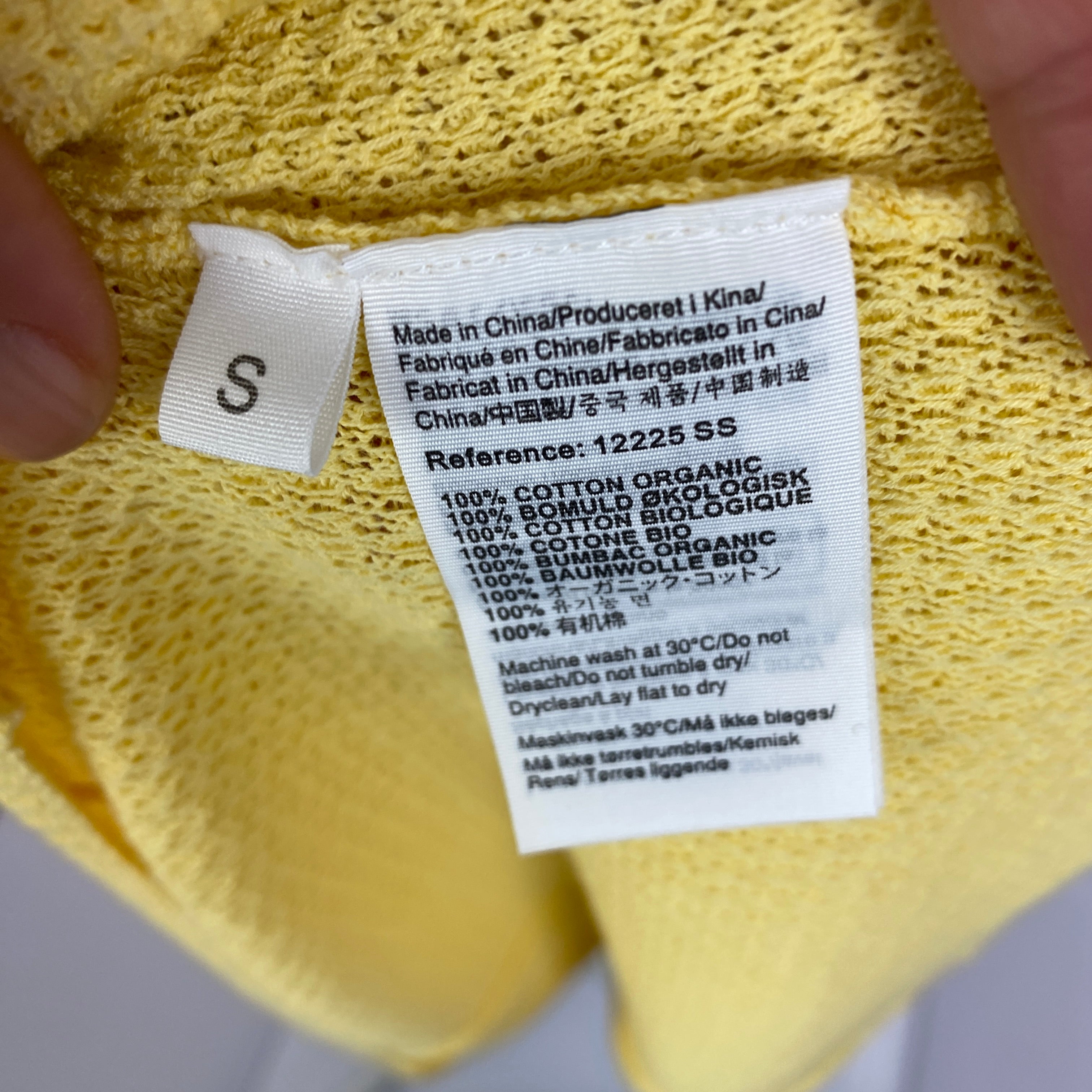 FUB New £202 Lemon Cotton Waffle Knit Maxi Dress S