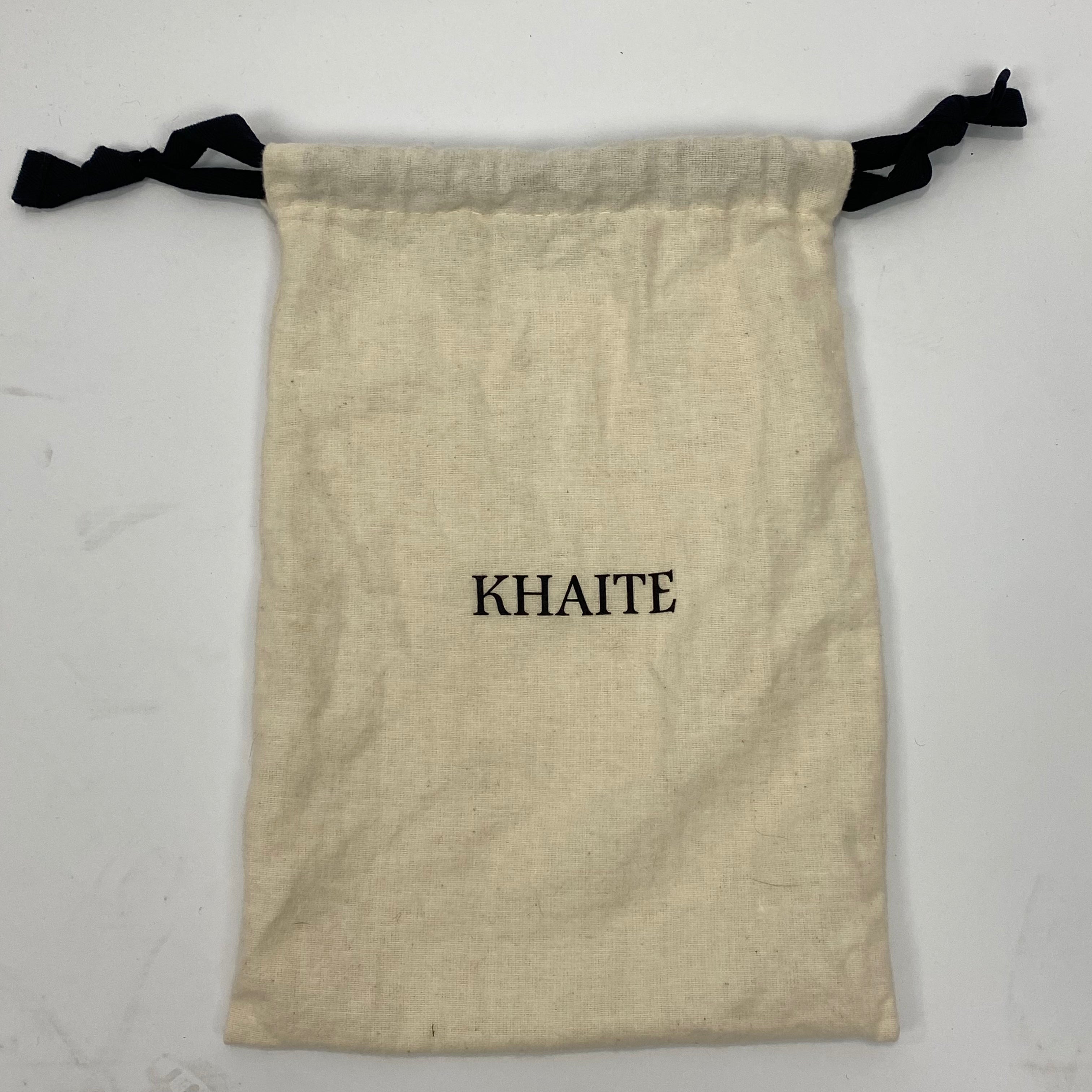 Khaite New £870 Lucca Brown Suede Belt 80cm