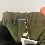 Apuntob £350 Fern Green Wool & Linen Pull-On Pants XS