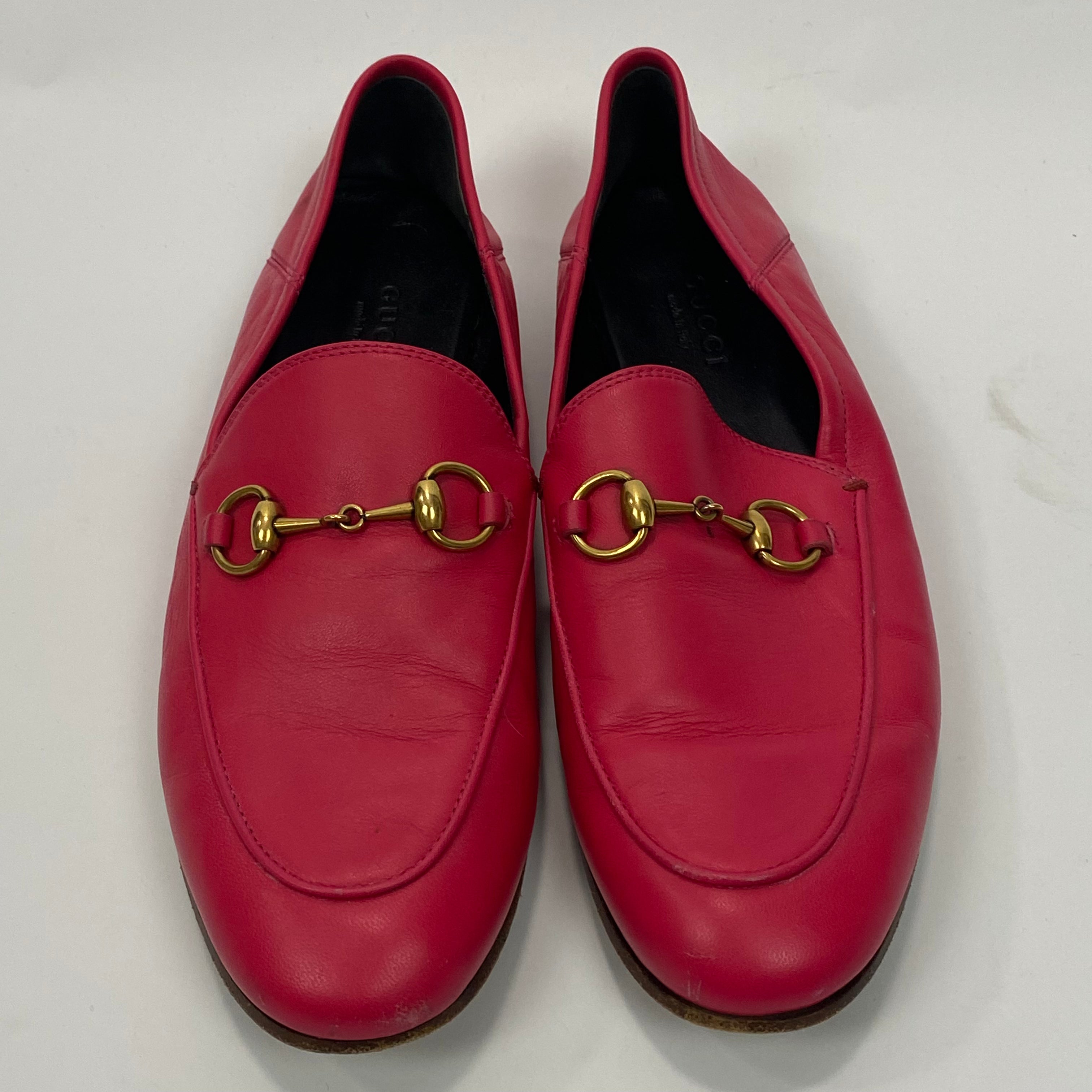 Gucci Bright Pink Princeton Loafers 35.5