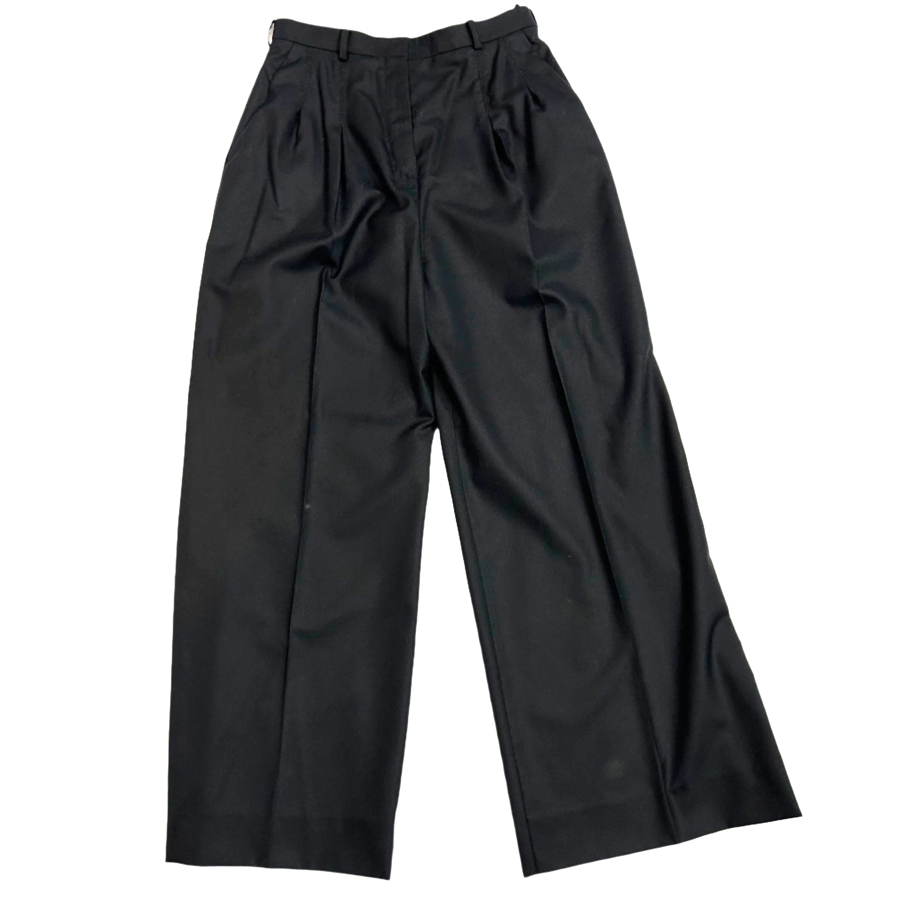 Gabriela Hearst £1040 Black Cashmere Wide Leg Trousers M