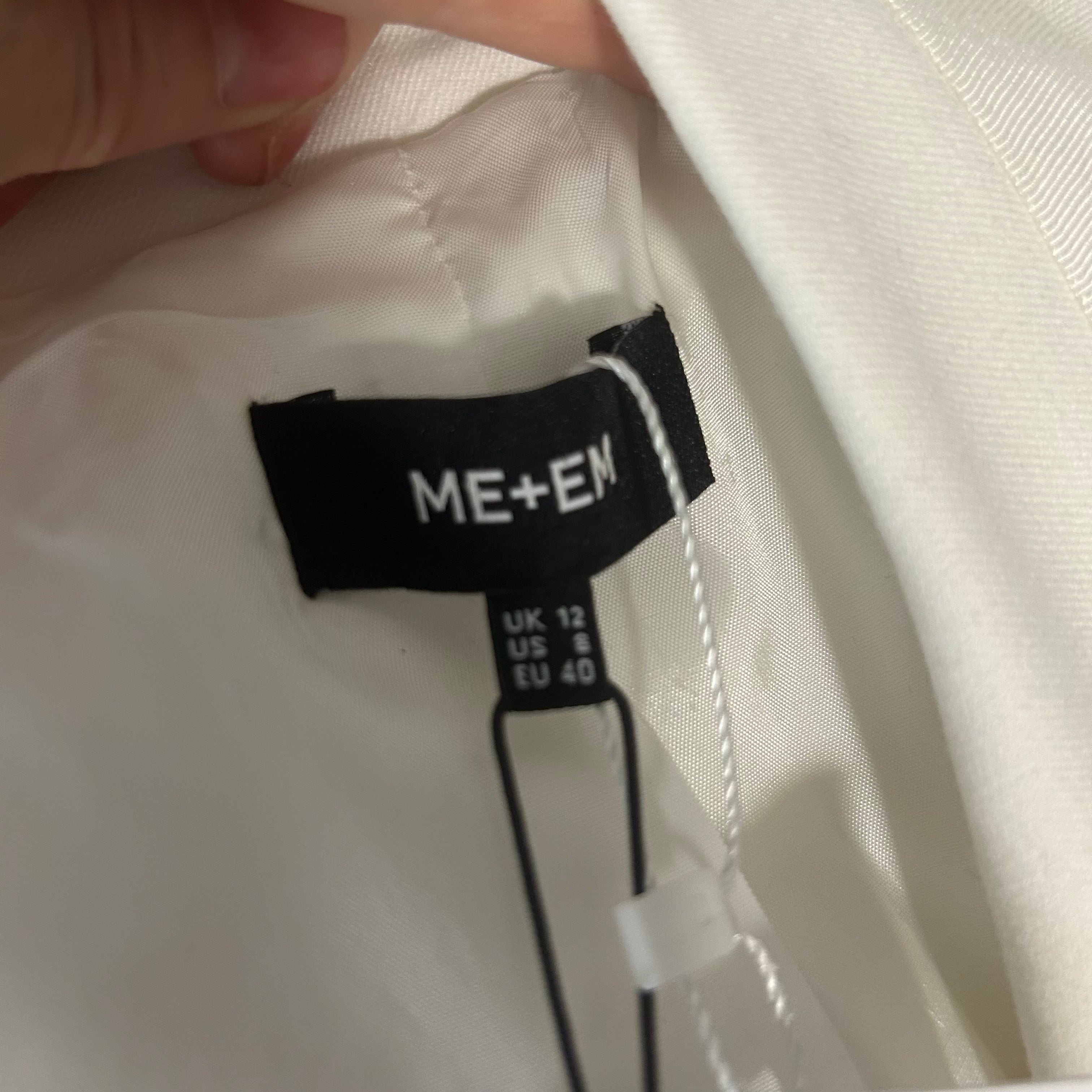 Me&Em New £350 Soft White Forever Summer Tux Blazer M