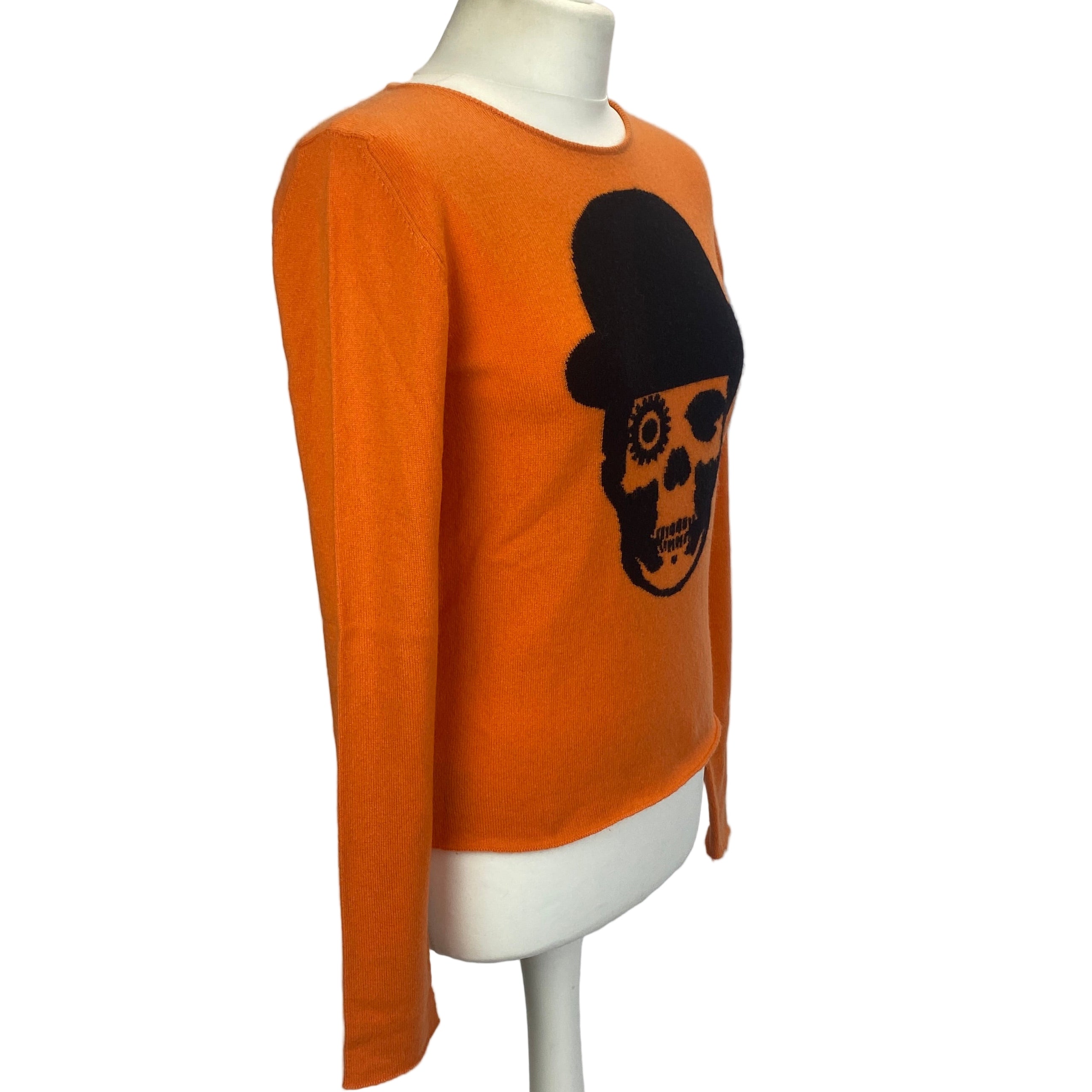 Lucien Pellat-Finet Orange Day of the Dead Cashmere Jumper M