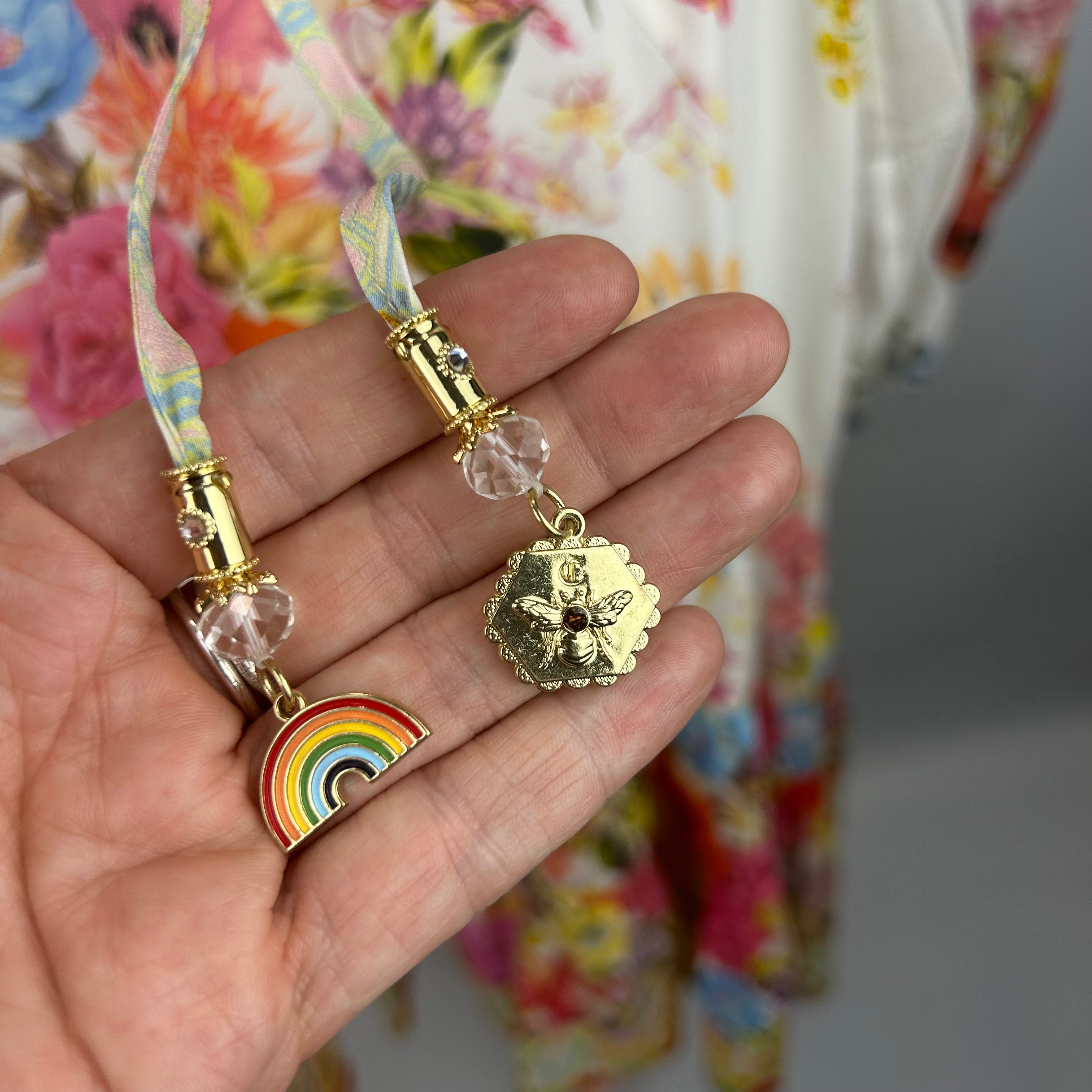 Camilla £650 White English Garden Print Silk Midi Dress L