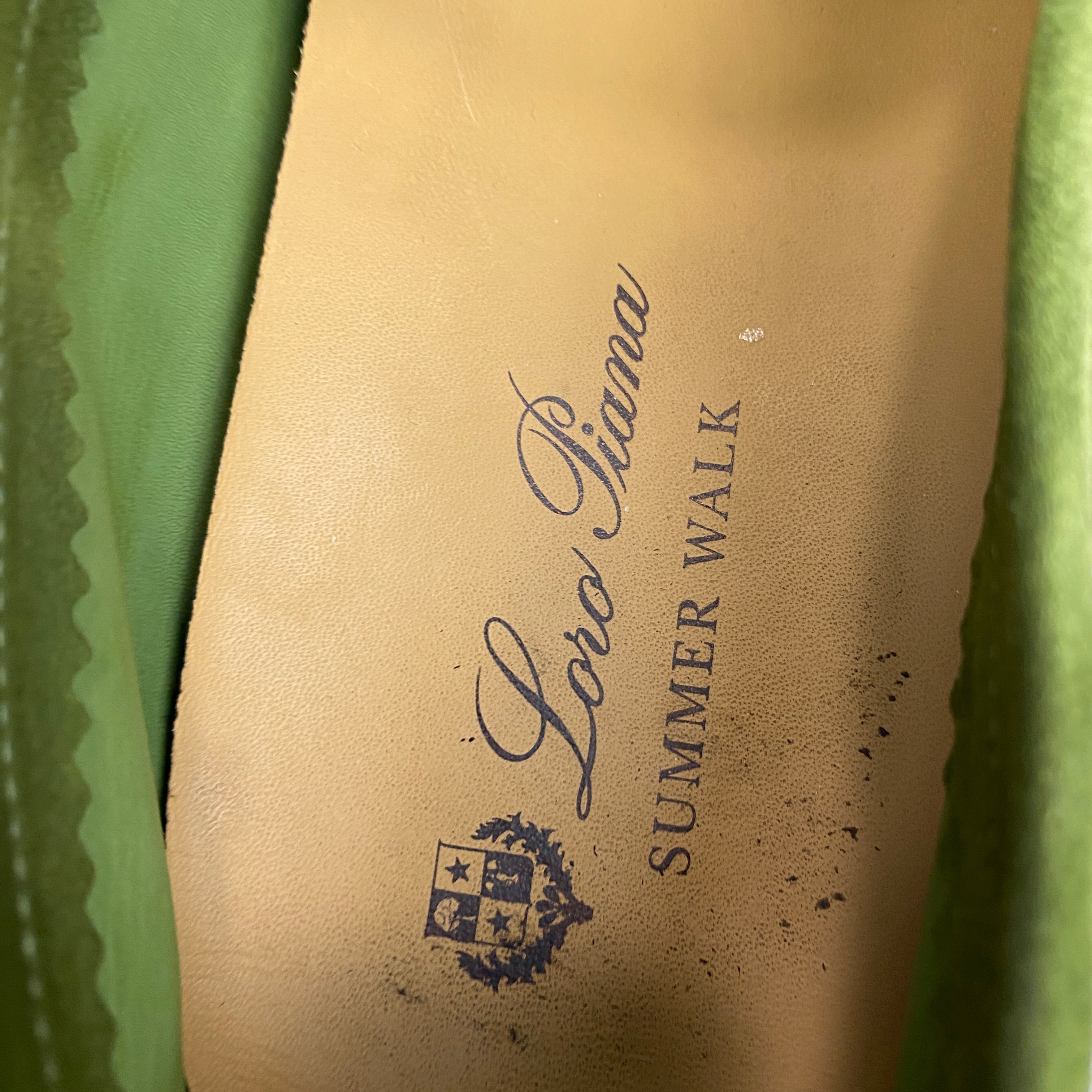 Loro Piana £800 Lime Suede Summer Walk Deck Shoes 39