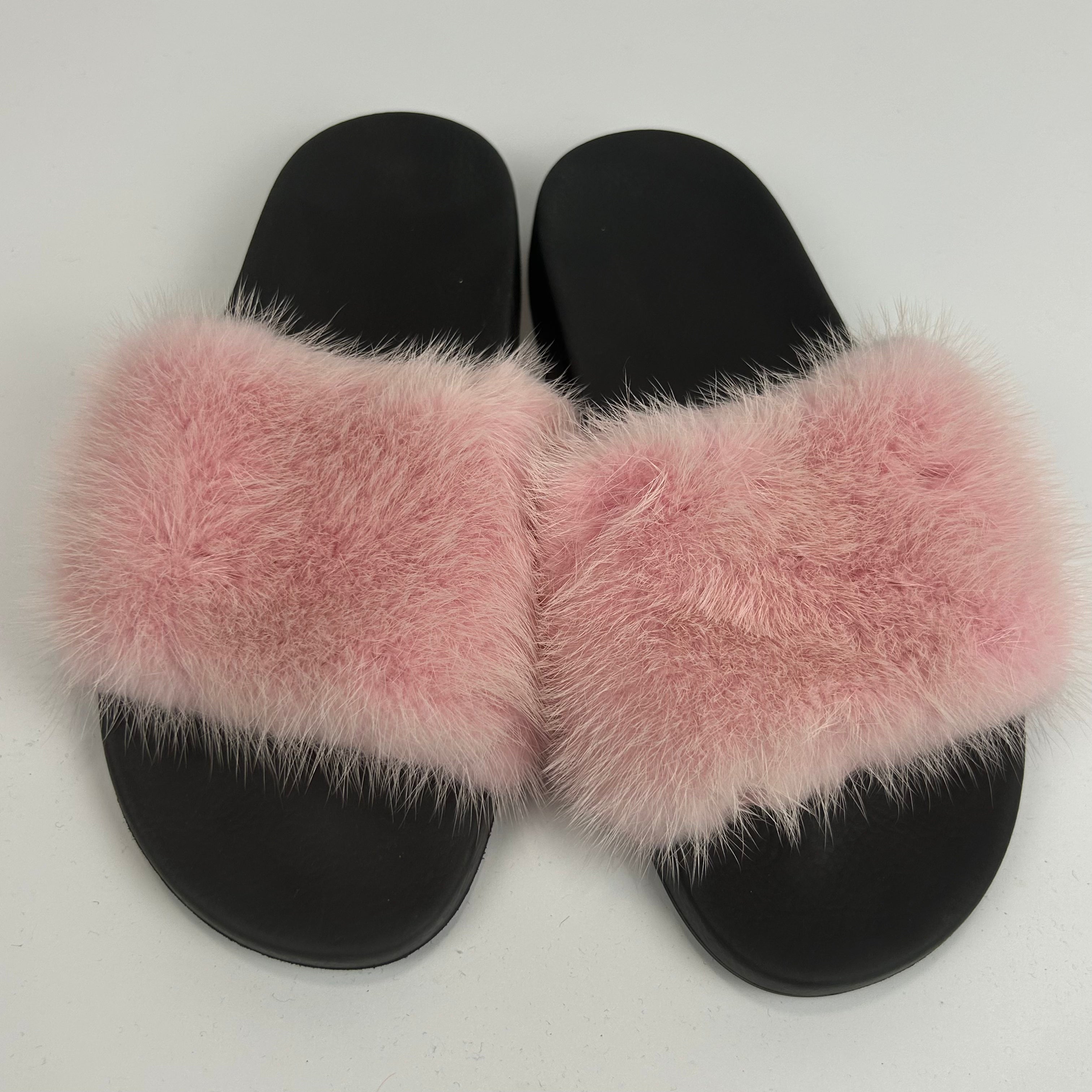 Givenchy £450 Pink Fur Slides 40