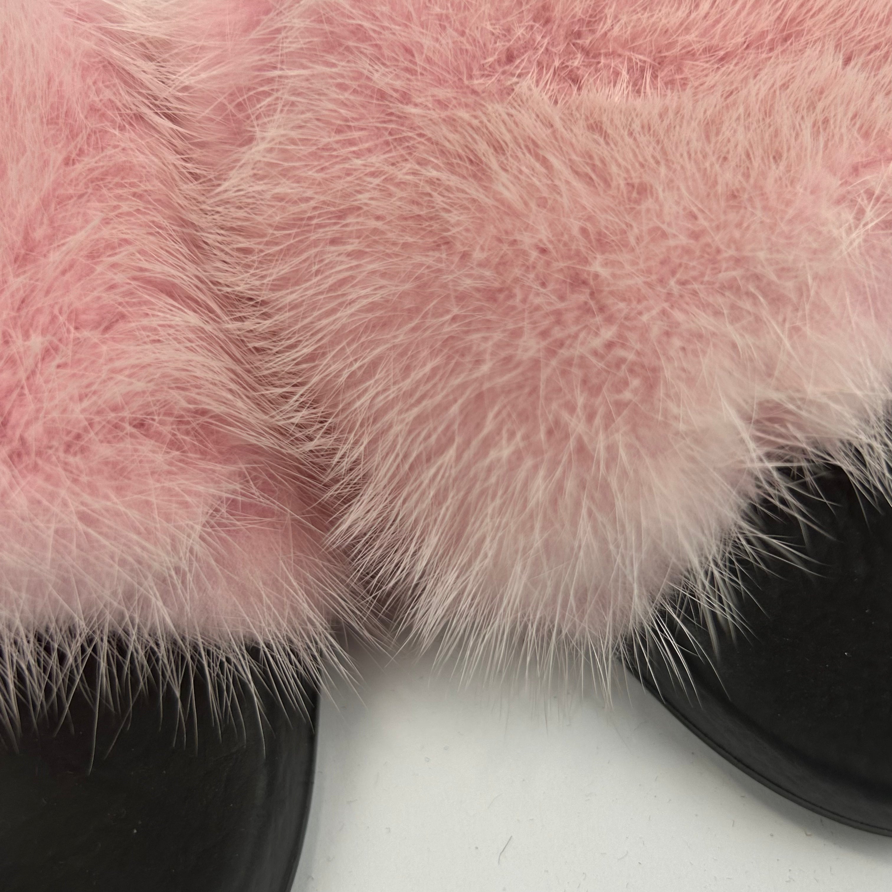 Givenchy £450 Pink Fur Slides 40