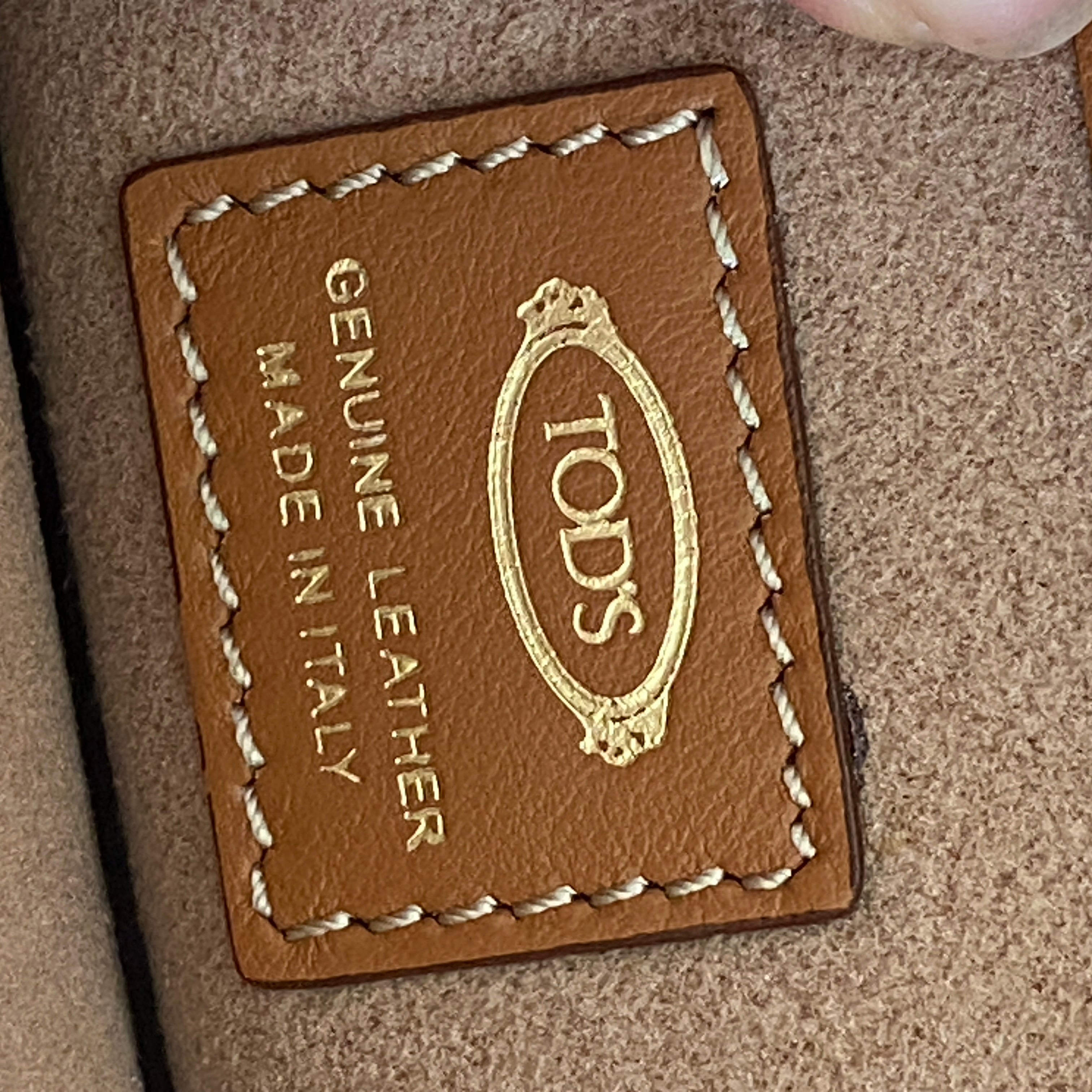 Tods New £1600 Camel Mini T Shoulderbag