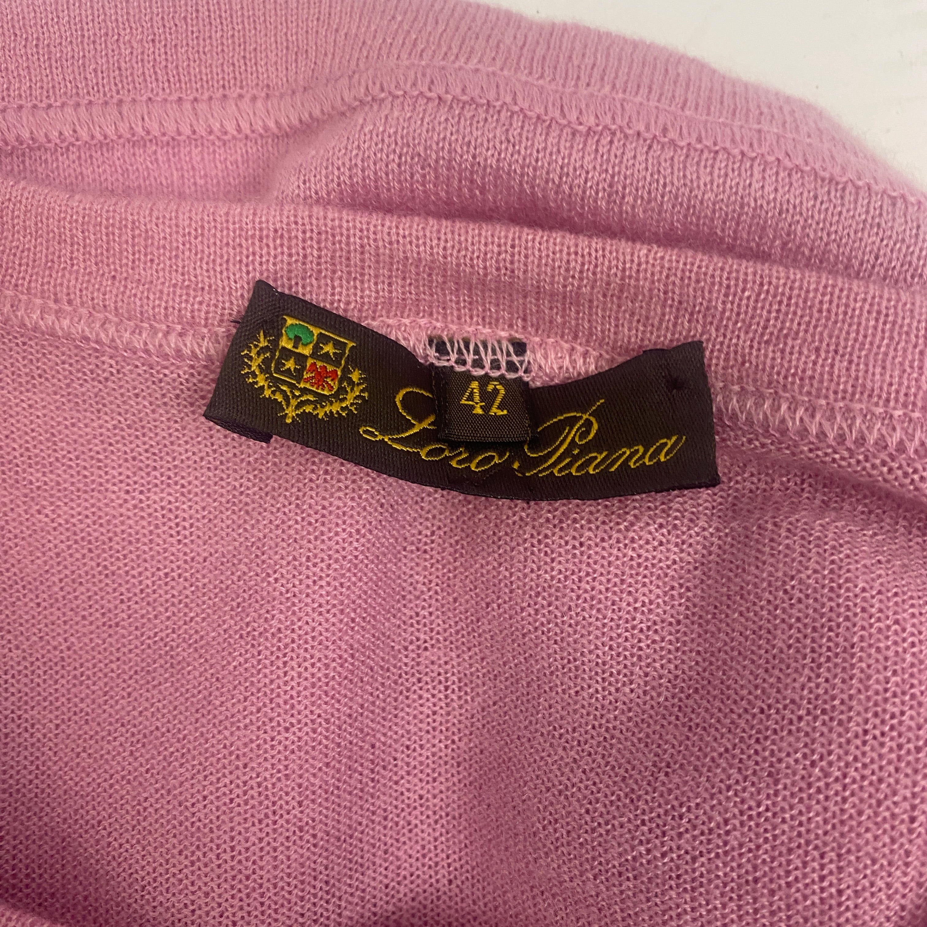 Loro Piana Sorbet Pink Cashmere Sweater XS/S