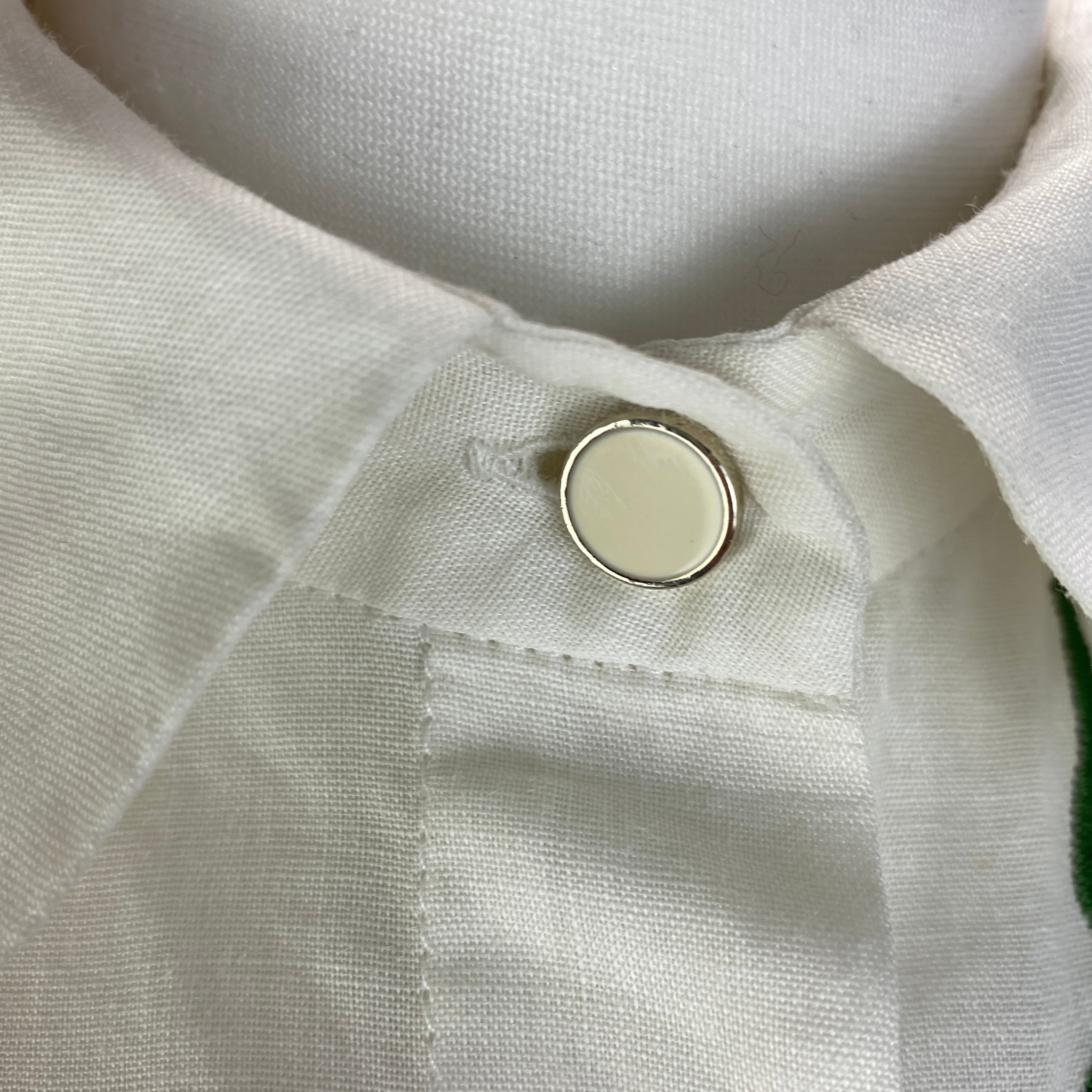 Chloe White Orchid Embroidered Cotton Shirt XS