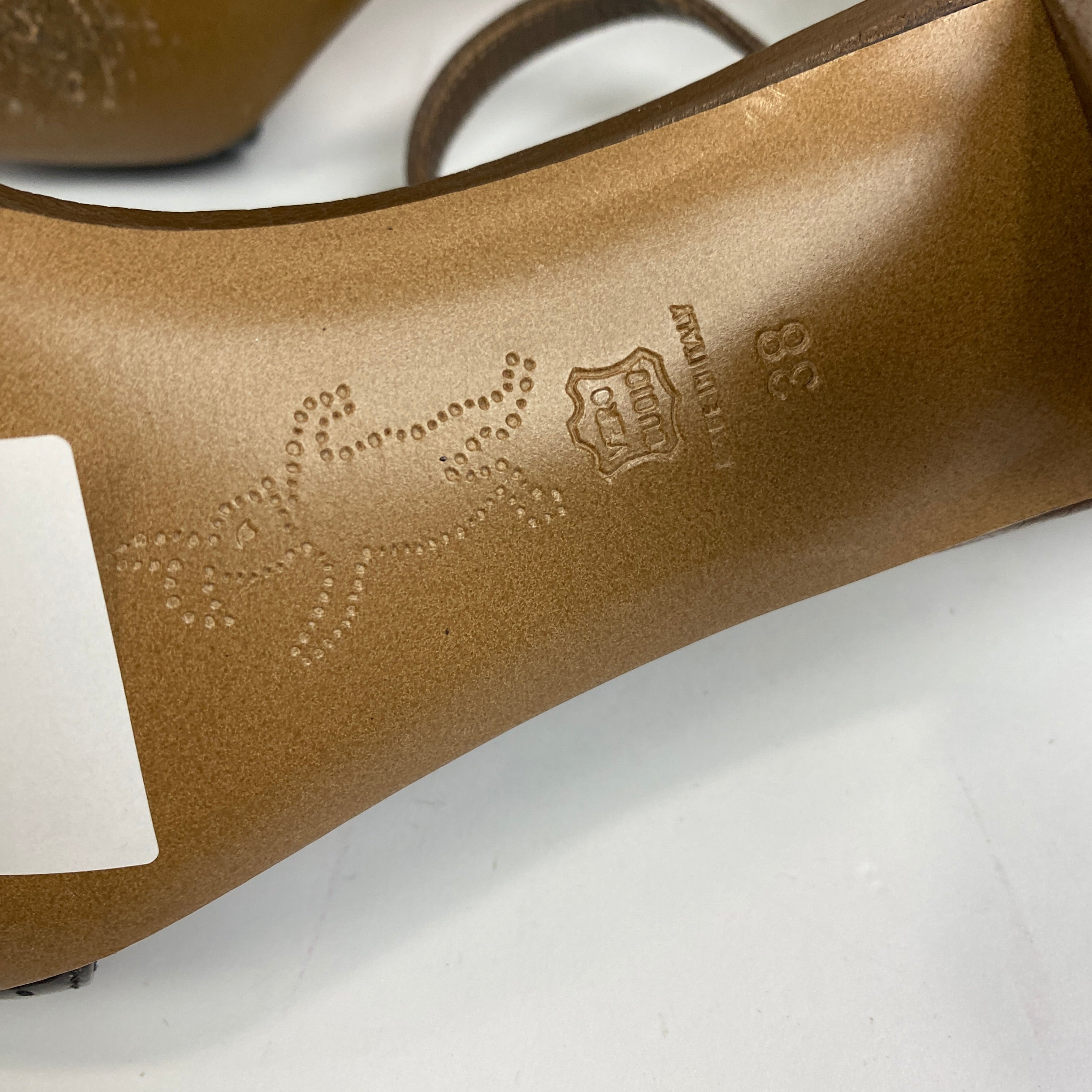 Marni Black & Brown Open Toe Sandals 38