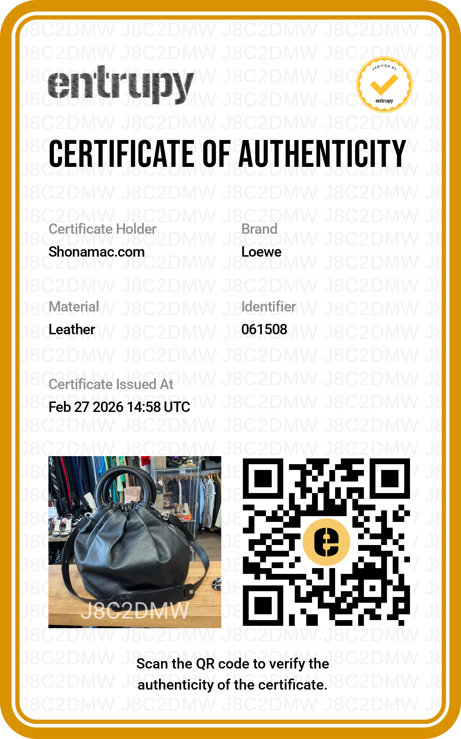 Loewe £1696 Black Large Bounce Crossbody Bag