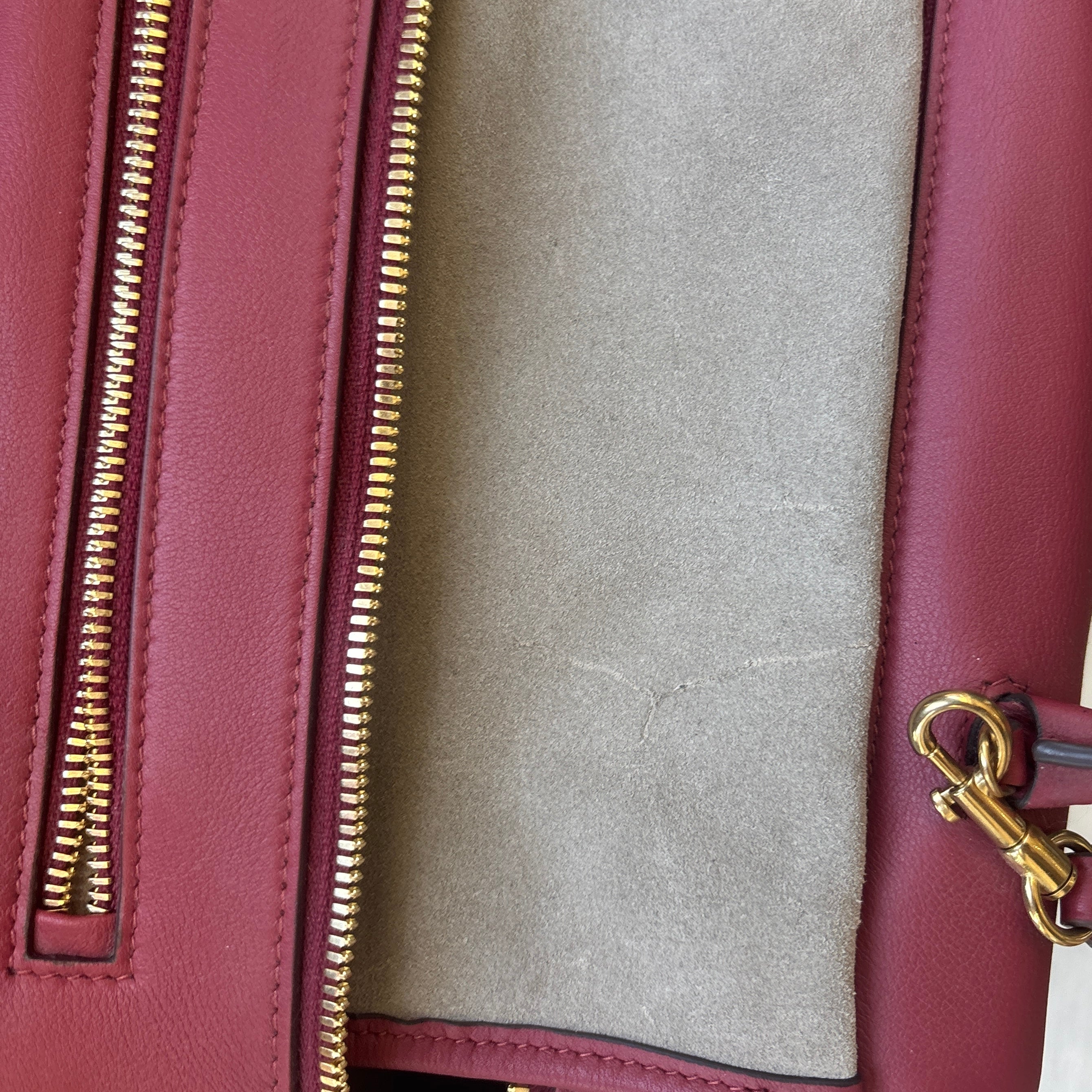 Anya Hindmarch £1650 Damson Calf Seaton Crossbody Bag