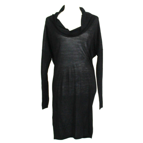 Balenciaga Brand New Black Wool Superfine Knit Cowl Neck Sweater XXS/XS/S