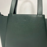 Kaai £585 Forest Green Midi Pyramid Bag