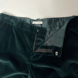 Bella Freud Emerald Green Corduroy Trousers XS