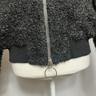 Acne Studios Charcoal Boucle Mohair Bomber Jacket XS/S