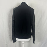Band Of Outsiders Brand New Black Leather & Wool Varsity Jacket S