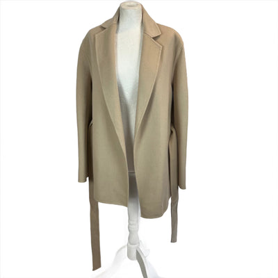 Joseph £855 Cream Double Faced Cashmere Mix Cenda Coat XXS/XS