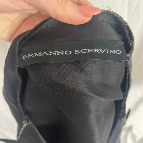 Ermanno Scervino Black Silk Organza Evening Jacket S