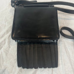 Acne Studios Black Glossy Small Laurie Crossbody Bag