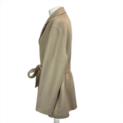 Joseph £855 Cream Double Faced Cashmere Mix Cenda Coat XXS/XS