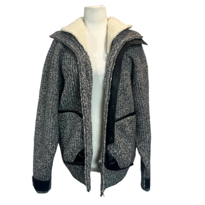 Isabel Marant Brand New £1200 Grey Marl Chunky Lindley Coat O/S