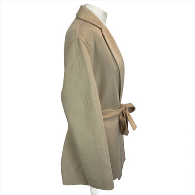 Joseph £855 Cream Double Faced Cashmere Mix Cenda Coat XXS/XS