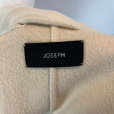 Joseph £855 Cream Double Faced Cashmere Cenda Belted Coat M