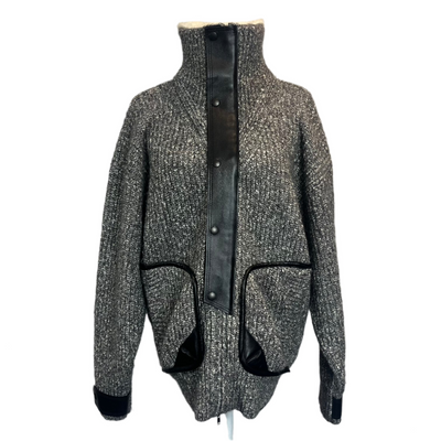 Isabel Marant Brand New £1200 Grey Marl Chunky Lindley Coat O/S