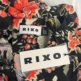 Rixo Open Back Floral Maxi Rose Dress XS