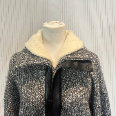 Isabel Marant Brand New £1200 Grey Marl Chunky Lindley Coat O/S