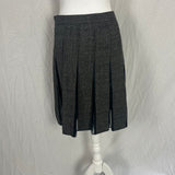 Marni Black Tweedy Pleat Midi Skirt XS
