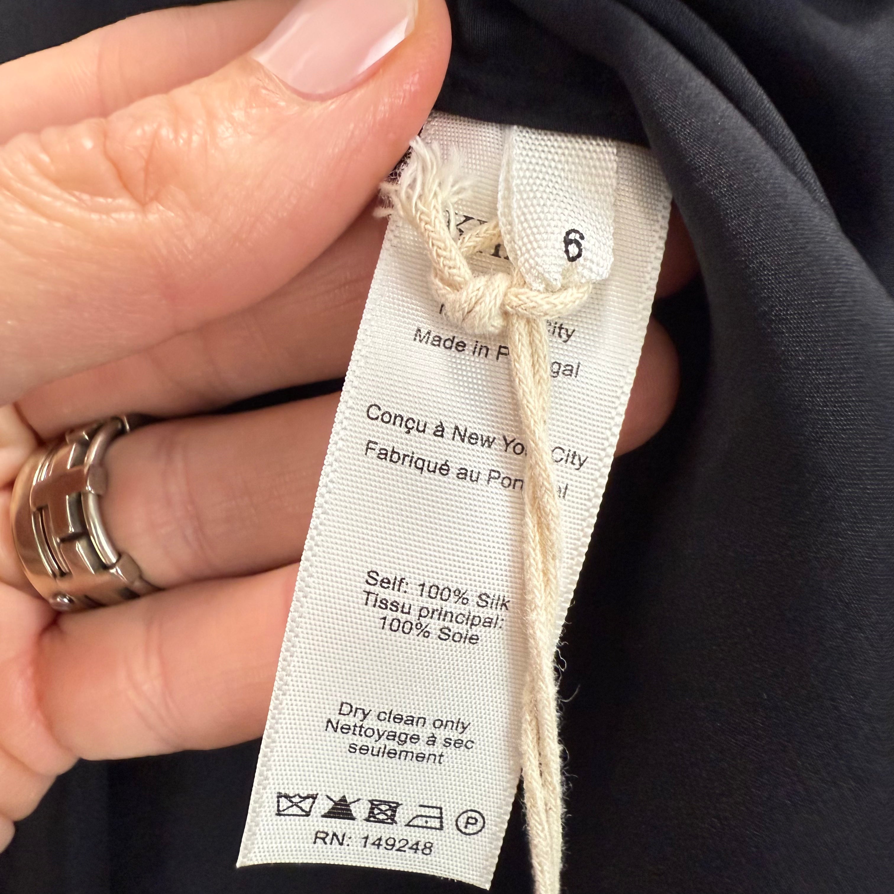 Khaite New £730 Black Silk Slip Dress S