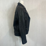 Raey Brand New Black Leather Classic Biker Jacket XS