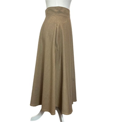 Weekend Max Mara Fawn Stretch Wool Flared Midi Skirt XXS