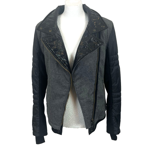 Frauenshuh £1000 Grey Wool & Black Techno Ski Jacket S