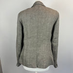 Loro Piana Moss Herringbone Linen Jacket S