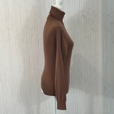 Joseph Brand New £445 Caramel Stretch Cashmere Knit Sweater XXS/XS